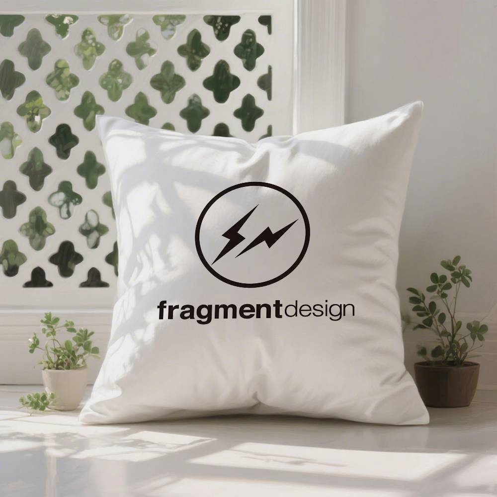 

Lightning F-Fragment D-Design Pillow Case Anti-dustmite Pillowcase Invisible Zipper Silky Short Plush Sofa Cushion Cover 12x12Inch