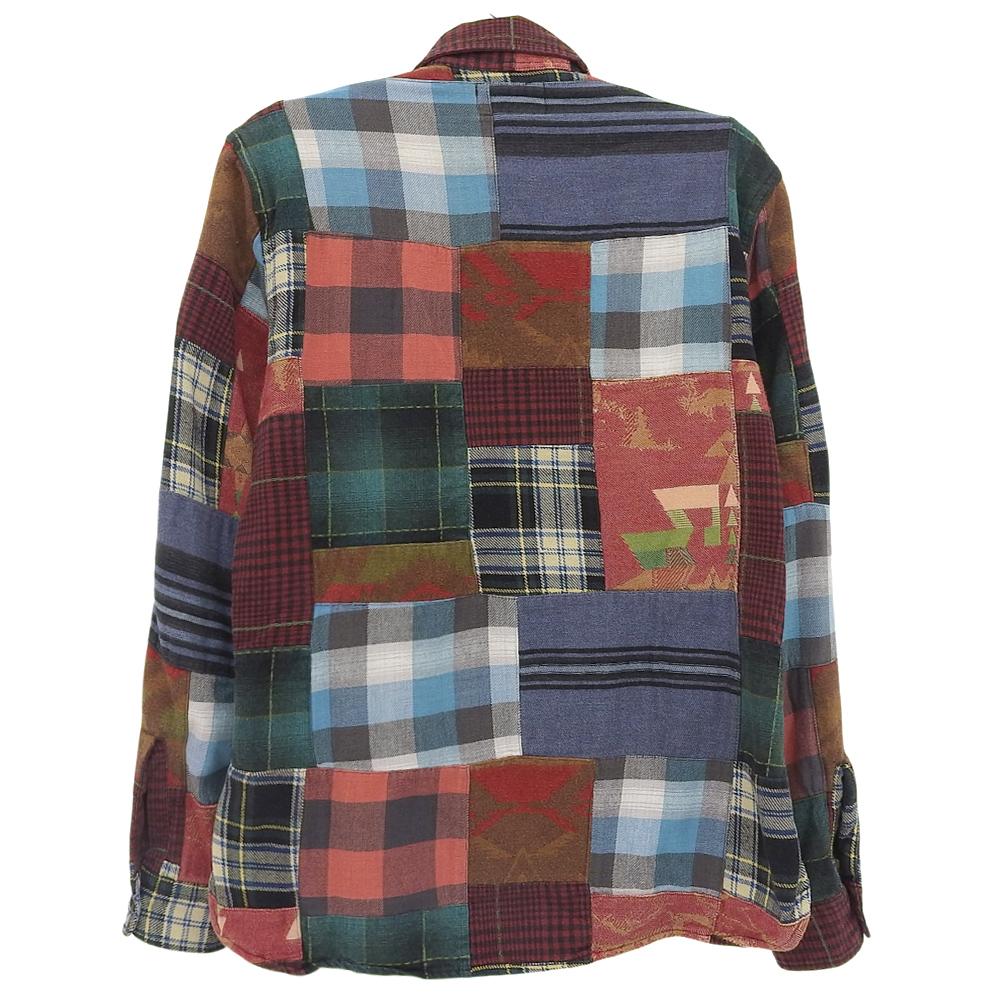 RRL Mattrock Patchwork Long Sleeve Shirt, Men's, Multicolor, Size M Tops M multicolorUsed
