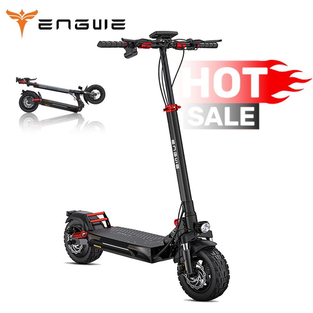 Engwe Y600S 10" Folding E-Scooter 500W & 48V18.2Ah Long Range E-Scooter, Disc Brakes & Front Shock Absorption for Daily Commuter & Outdoor Off-Road