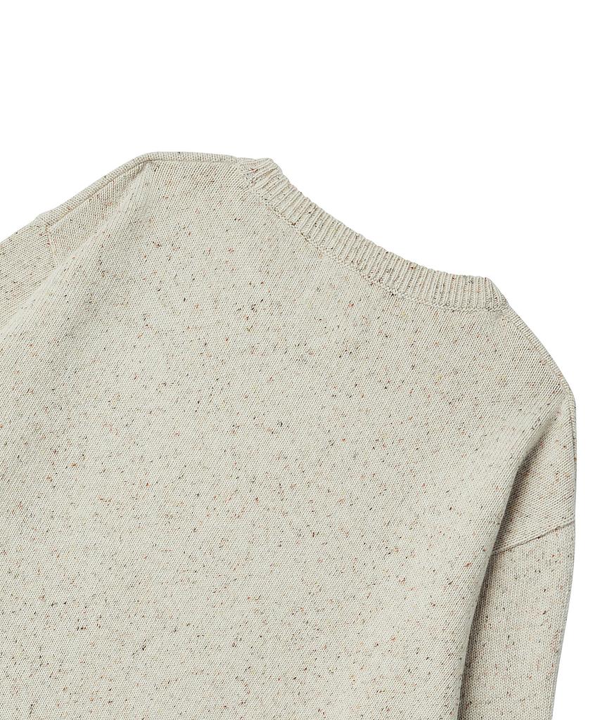 BEYOND CLOSET [Collection Line] Play Dog Oversized Jacquard Knit Pullover Ivory