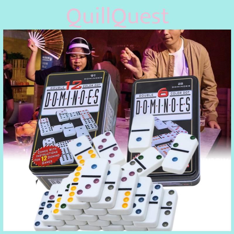 Engaging Colorful Dominoes With Dual Six And Dual Twelve For Educational Playtime