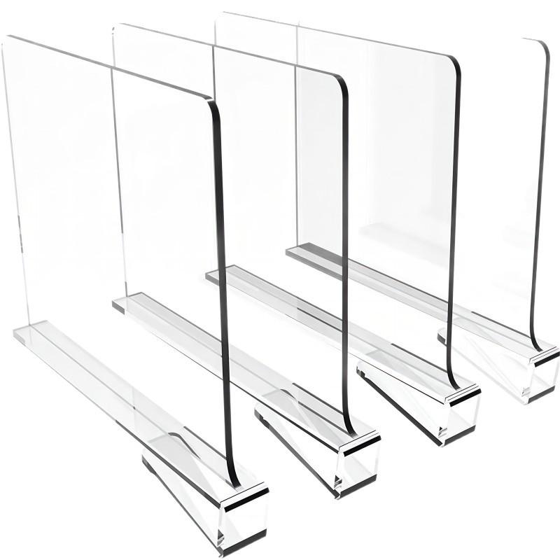 Transparent Acrylic Clothing Divider Bag - Plastic Storage Shelf Organizer