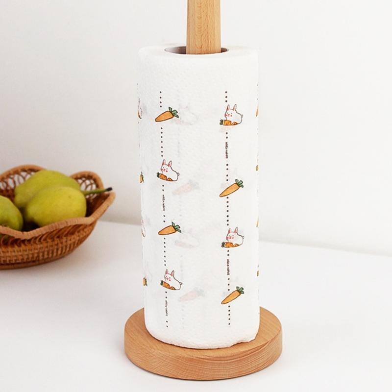 Multifunctional Sturdy Wood Tissue Roll Storage Holder with Elegant Designs and Animal Figures Portable for Daily Use
