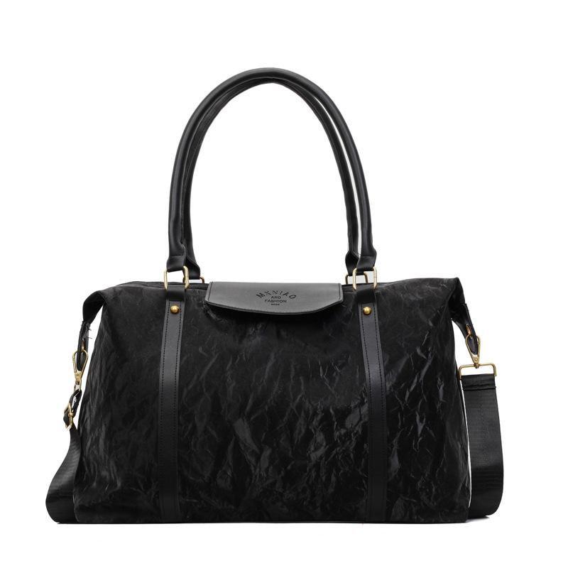 Большая портативная ручная сумка для путешествий, Портажная сумка для багажа для коротких поездок, Для деловых поездок и использования во время беременности чёрный