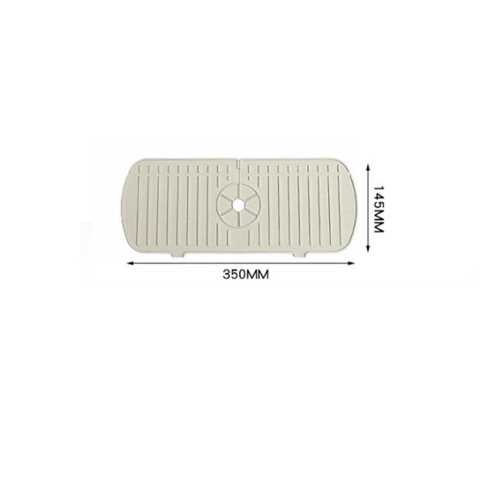 Water Ripples Mildew Proof Faucet Mat Water Catcher Mat Sink Splash Pad Countertop Protector