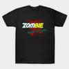 Herren Schwarzes Bedrucktes T-Shirt Zombie - Eat Flesh Kein-Schnitt Transferpapier Druck Baumwoll-T-Shirt