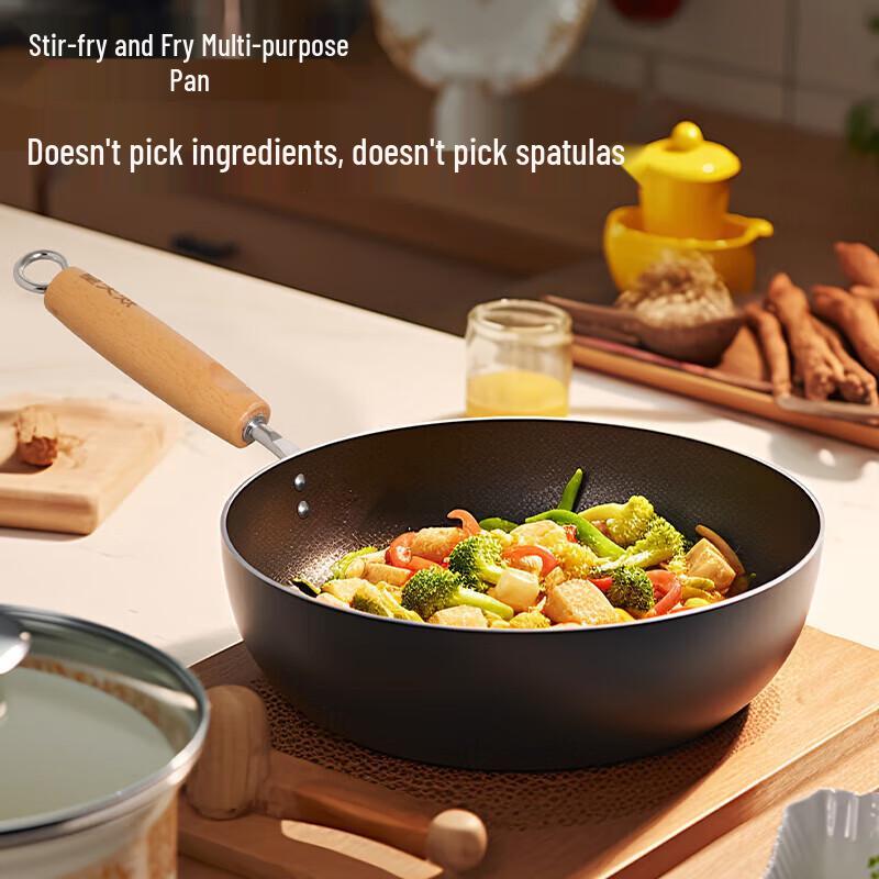 Chui Da Huang Yuan Du Du Refined Iron Wok 28cm