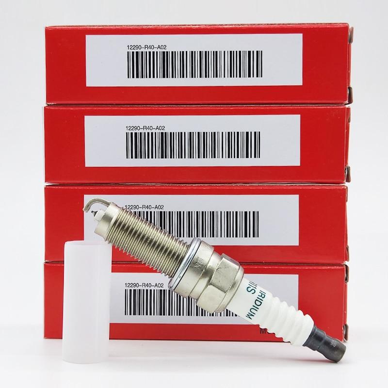 Neue 4 teile/los Iridium Zündkerze 12290-R40-A02 SXU22HCR11S Für Honda Accord Civic Acura ILX MDX RL 12290 R40 A02 SXU22HCR11S