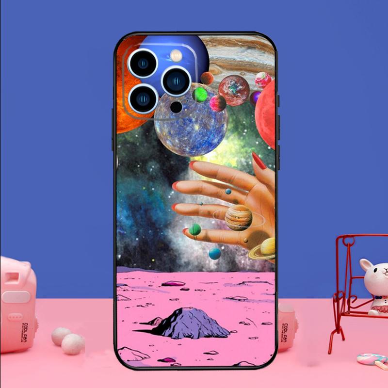 

Magic Space Planet Phone Case For iPhone 17 Air 16 15 14 11 12 13 Pro Max 13 mini 15 16 Plus 16e Bumper Cover iPhone 17Pro MAX