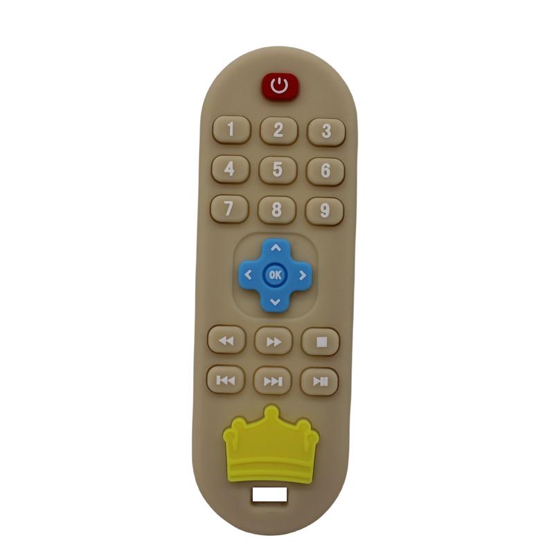 Infant remote control teether baby anti-eating hand teething stick cartoon soothing toys cognitive plaything