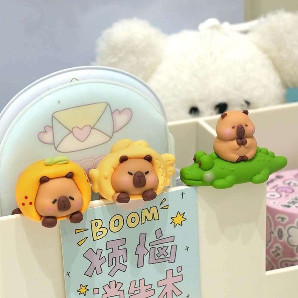 Navigator Screen Computer Monitor Decor Office Ornament Capybara Ornament Model  Center Console