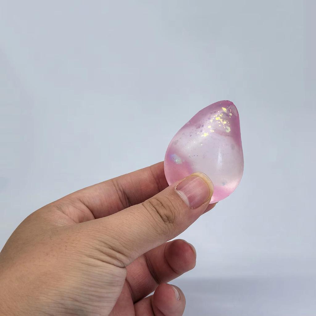 2 Stück Aurora Wassertropfen Malz-Extrusion Langsam Rückprall Kneten Kinder und Erwachsene Zum Druckabbau Ball Sicheres und Ungiftiges Spielzeug