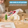 Yarn Holder Embroidery Thread Dispenser Double Bearing Wooden Yarn Holder Stand Storage Craft Tool For Beginners Home Sewing