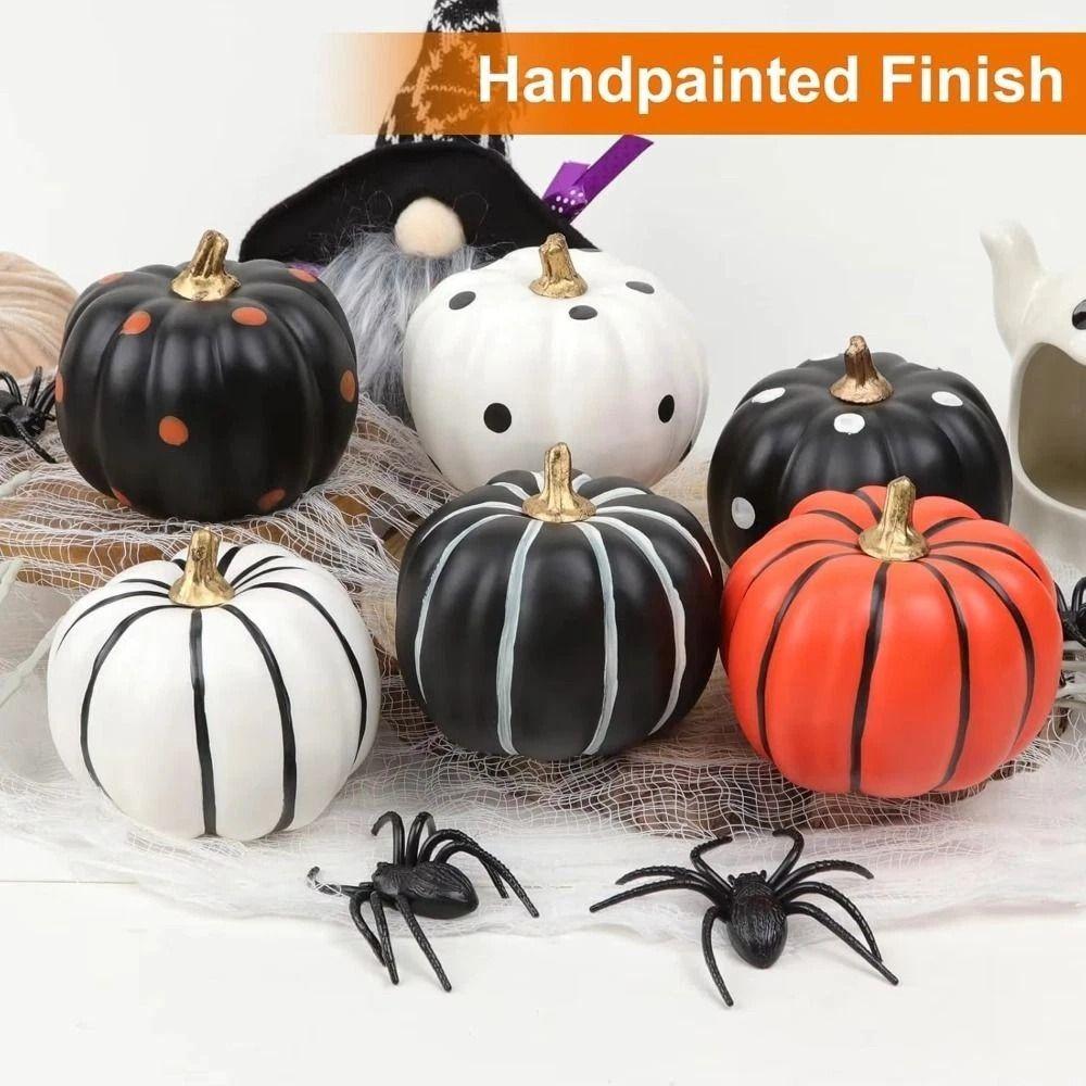 Halloween Artificial Pumpkin DIY Crafts Fake Pumpkin Simulated Pumpkin  Party Tray Decorations
