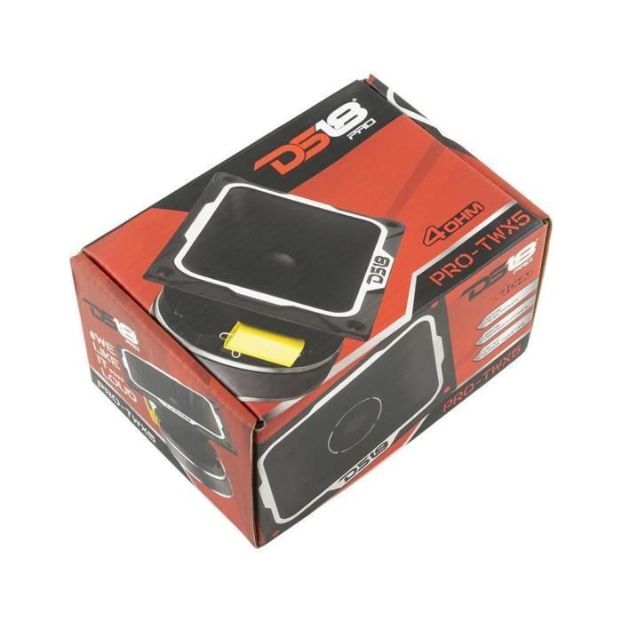 1 DS18 PRO-TWX5 PROTWX5 Super Tweeter 4 X 5" 10 X 13 Cm Moteur À Compression 250 Watts Rms 500 Watts Max 4 Ohms 107 Db Spl, 1 Pièce