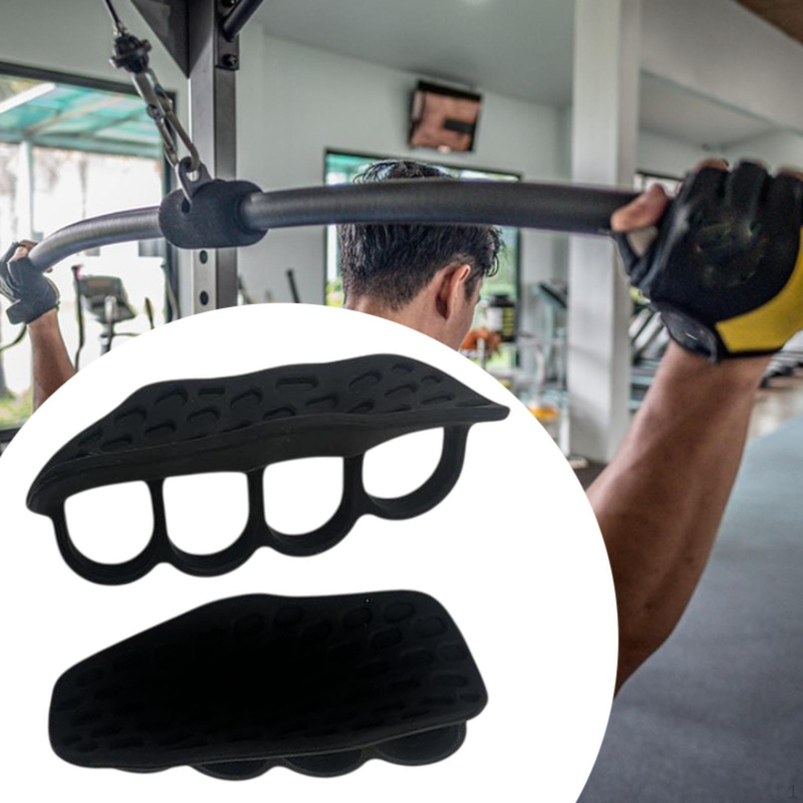 

Усилитель захвата пальцев Gym Grips Портативный силиконовый захват для защиты рук для подтягиваний чёрный
