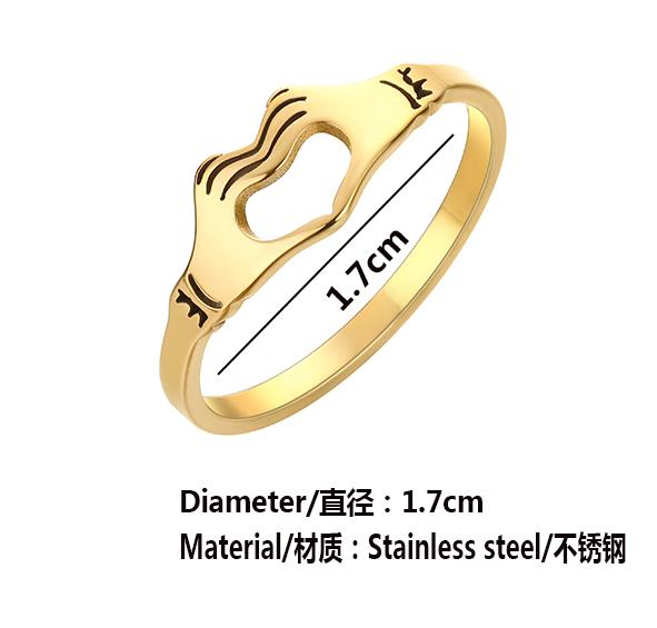 Kinitial Stainless Steel Scissors Egypt Eye of Ra Ghost Bee Gun Finger Knuckle Ring Women Wedding Party Jewelry Birthday Gift
