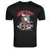 Shark Rider Motorcycle Funny Shark Graphic T Shirt Biker Tee