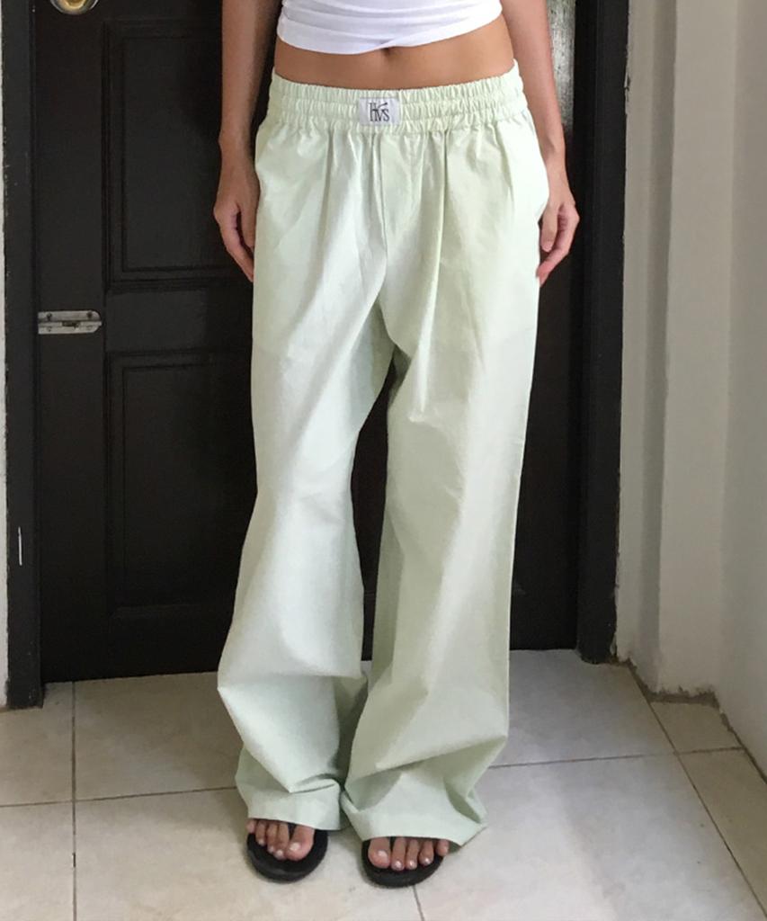 Hollideibijiteo Everyday Wide Pants - Mint