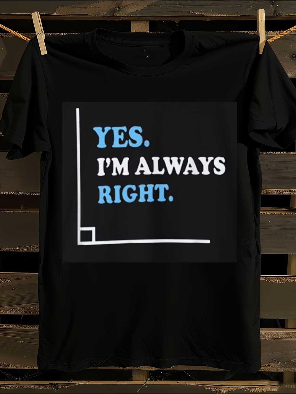 Funny  Yes I Am Right  Sarcastic Humor T-Shirt M