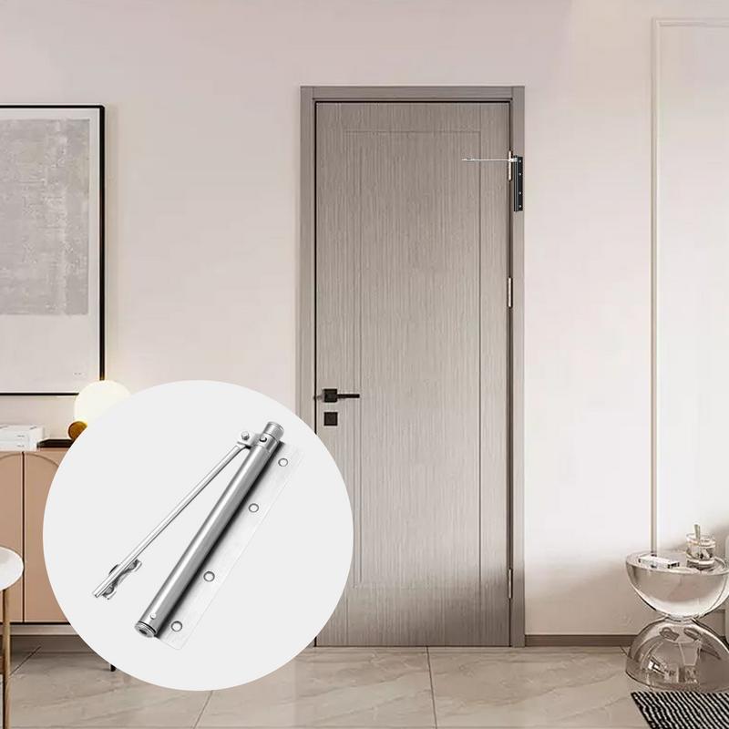 180 Stupňový Automatický Dveřní Zavírač Nerezová ocel Nastavitelný Dveřní Zavírač Tichý Odolný Konvertibilní Pantové Dveře Interiér Exteriér
