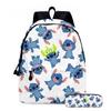 Stitc Cartoon Full Print Backpack Student Bag Pencil Case Two-Piece Set Children'S Backpack
