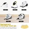 6Pieces High Absorbency Mop Pads Stitched Edges Steam Mop Covers Suitable for Steaming Cleaner Models Reusable Design