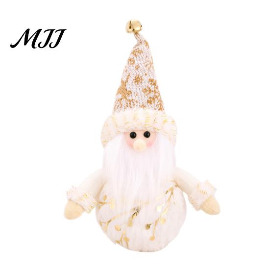 Festive Home Decor Christmas LED Plush Doll Ornaments, Light Up Elk Snowman Santa Claus Room Accent Decoration, Cute Stuffed Toy for Table Holiday