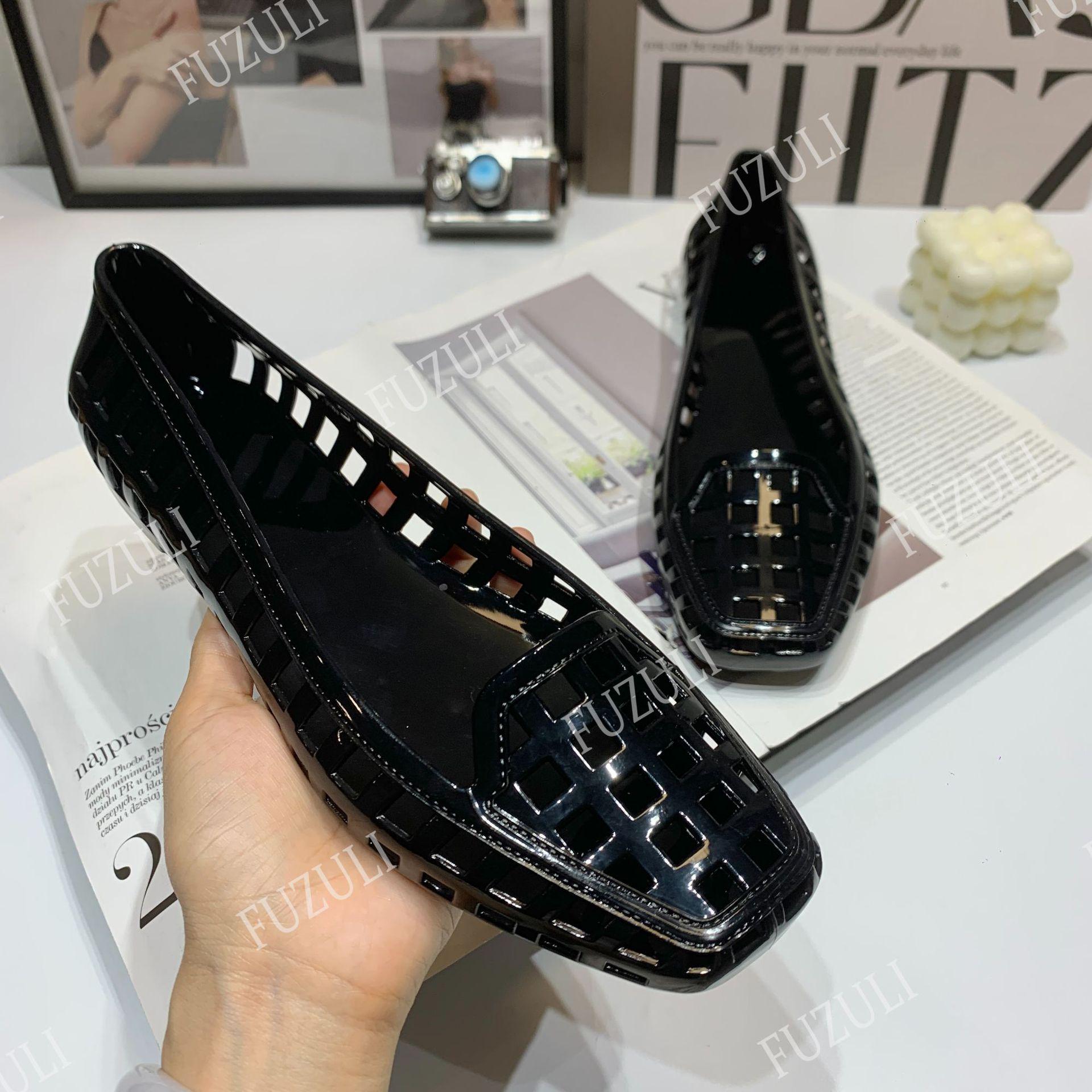 

Туфли-лодочки с глубоким вырезом и квадратным носком, без застежки - Повседневные, для улицы, для танцев, корейские желейные туфли 35/Larger by One Size