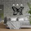 Wrought Iron Butterfly Leaves Wall Decor Nature Metal Art