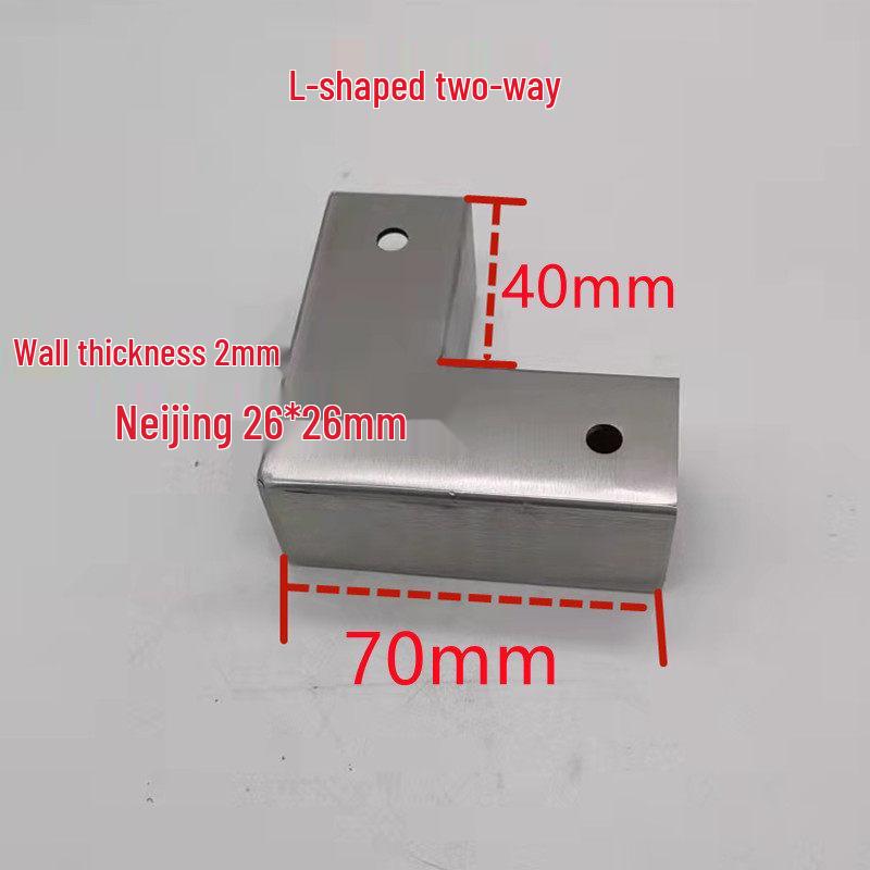 Stainless Steel 25x25 Square Tube Tee Connector for Shelving Display Racks