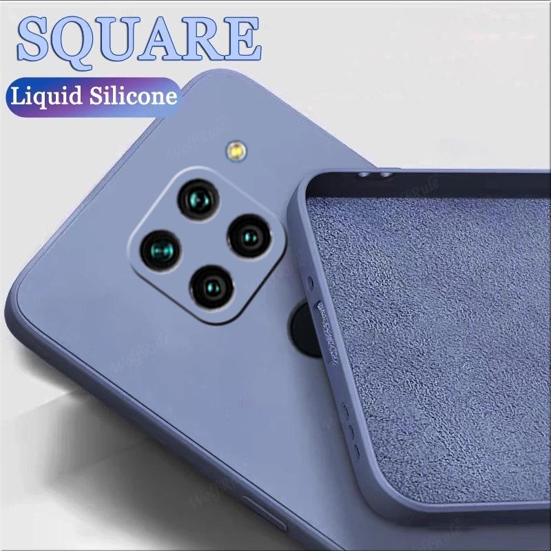 For Redmi Note 9 Case Cover Xiaomi Redmi Note 9 Capas Silicone Liquid Phone Bumper TPU Soft Case Redmi Note 9 4G Global Fundas