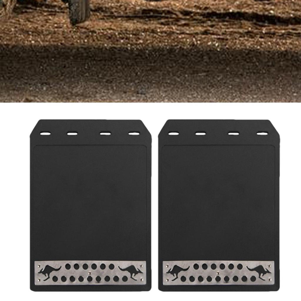 Universal 2 Pcs Car Mud Flaps Heat-Resistant Truck Splash Guards Trucks Mud Guards Wear-Resistant Auto Rear Mud Flaps 32x21.8cm
