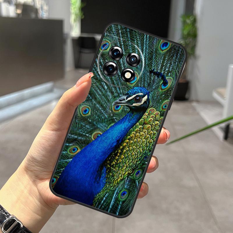 Animal Peacock Pattern Case For OnePlus Nord CE 5 2 3 4 Lite N30 N20 OnePlus 15 13 12 11 9 10 Pro 10T 13R 15R Cover