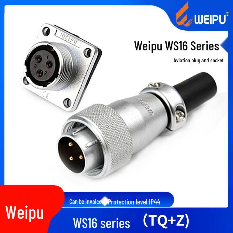 WEIPU WS16 Aviation Plug Industrial Connector, 2-10 Pin, Metal
