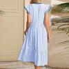 Women's V-neck Dress With Pockets