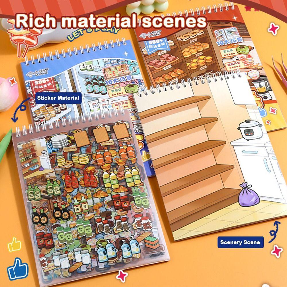 Product Landscape Landscape Stickers Small Book DIY Stickers  Decompression Activity
