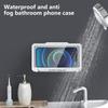 Upgraded 180° Rotating Shower Phone Holder Waterproof Case with Touching Screen,Wall Mount Shelf in Bathroom Bathtub