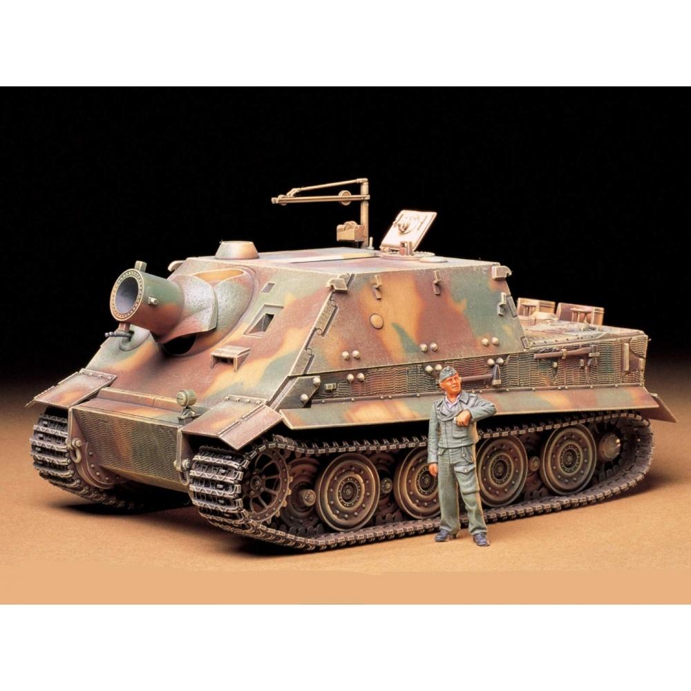 Tamiya 135 Militär-Miniaturserie Nr. 177, 38 cm großer Sturmmörser der Bundeswehr, Storm Tiger, Plastikmodell 35177