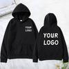 DIY Custom Your Brand LOGO Printed Men Women Casual Hoodie Top Solid Color Pullover Street Personality Sweatshirt Custom Gifts