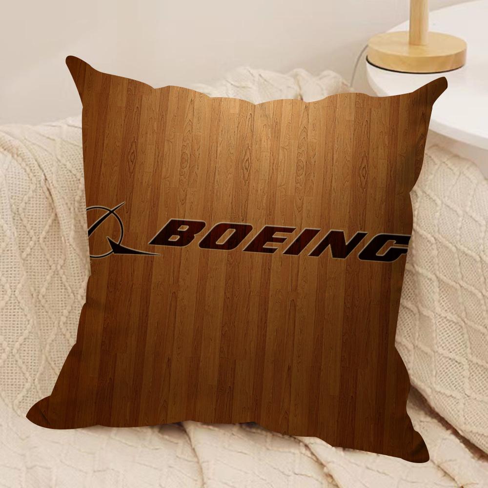 

Fashion The Boeing Company Cushion Cover Silky Short Plush DoubleSided Printed Pillow Case for Sofa All Seasons Home Decor Gift 30x30cm