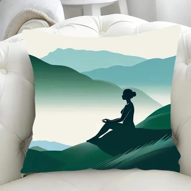 Car Living Room Sofa Cushion Cover Simple Couple Character Scene Pillow Cover Luxury Home Decoration Pillow Cover