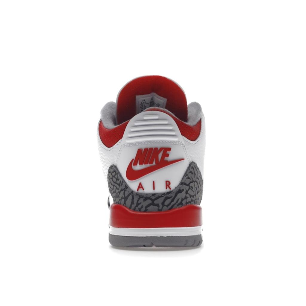 Air Jordan 3 Retro GS Fire Red 2022 Dětské tenisky Bílá Cementově šedá Černá DM0967-160