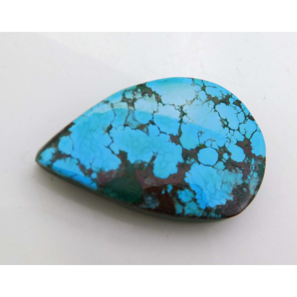 NATURAL Blue Turquoise 55Ct Pear Shape Cabochon 41x27mm   Loose Gemstone