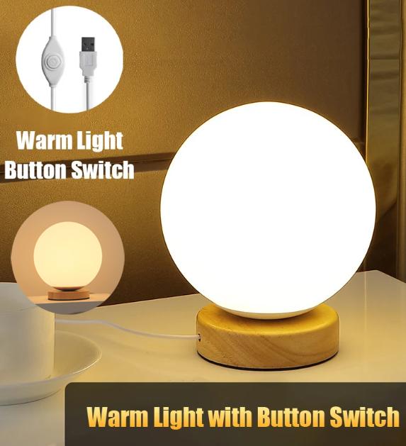 

Перезаряжаемая USB светодиодная настольная лампа, светодиодный ночник с изменяющимся цветом RGB, прикроватная лампа для дома, офиса, спальни, гостиной