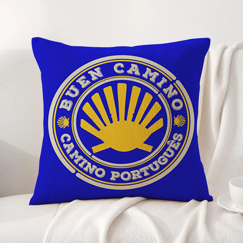 Movie C-Camino De Santiago Pillow Case Natural Linen Organic Fabric Double-Sided Printing Breathable Perfect For Home Decor