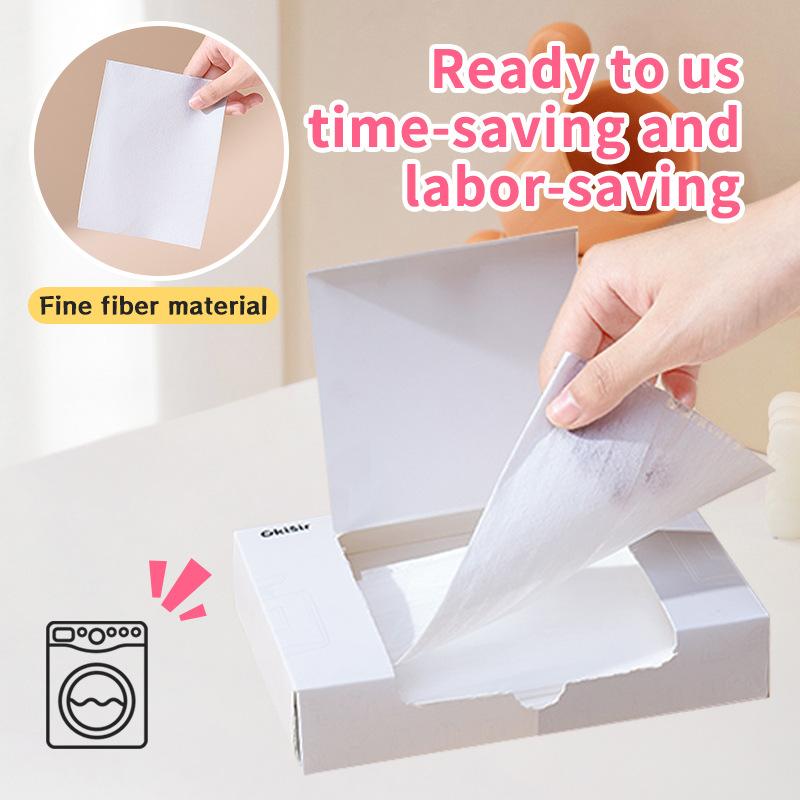 40Pcs Fabric Softening Sheet Drying Clothes Dryer Machine Washing Machine Fragrance Sheet Long Lasting Fragrance Deodorizing