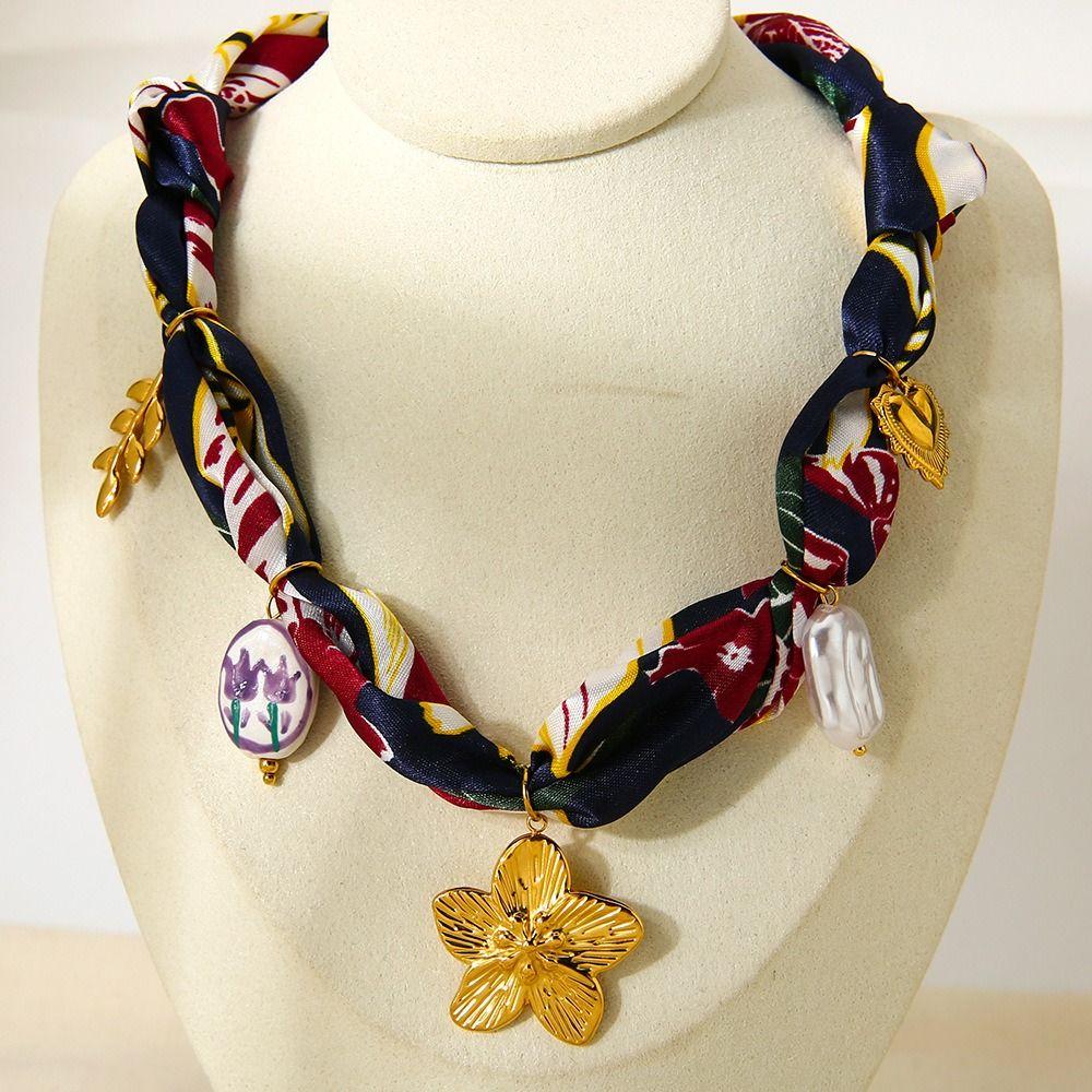 Flower Beach Ocean Series Necklace Shell Dopamine Necklace  Decoration