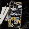 Graffiti Batman Phone Case for Apple 13ProMax/14/15/12/11/X/7 Cartoon Anime Personality