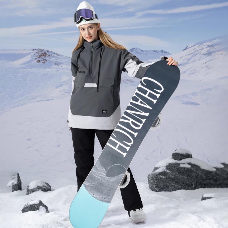Couple's Ski Suit Set: Windproof, Waterproof, Warm, Breathable - Hoodie for Single/Double Board Skiing.